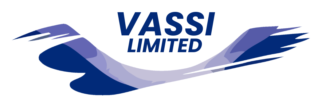 Vassi logo with white backing